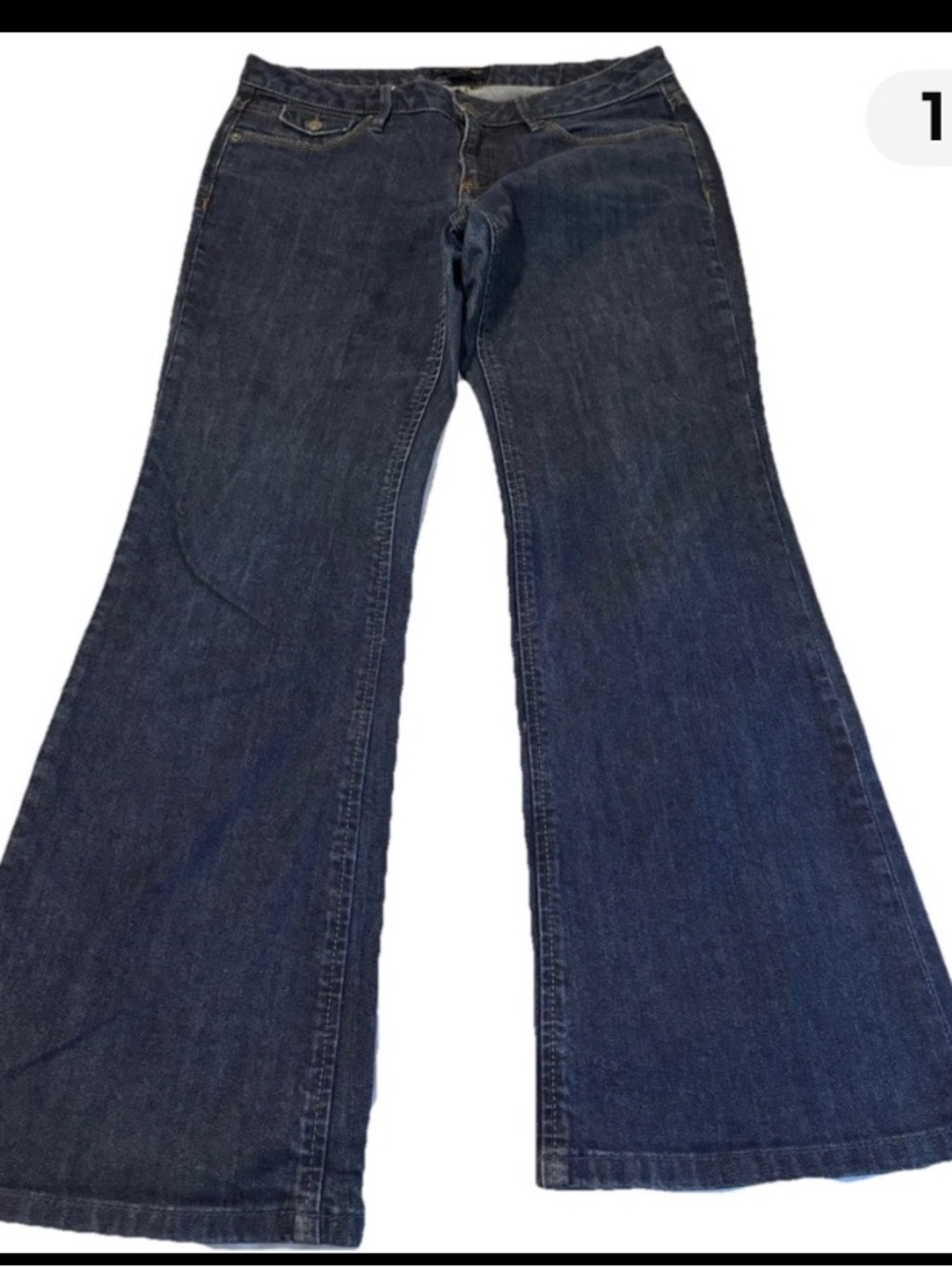 VTG Banana Republic petite Flap pocket Dark Blue Boot-Cut Jeans